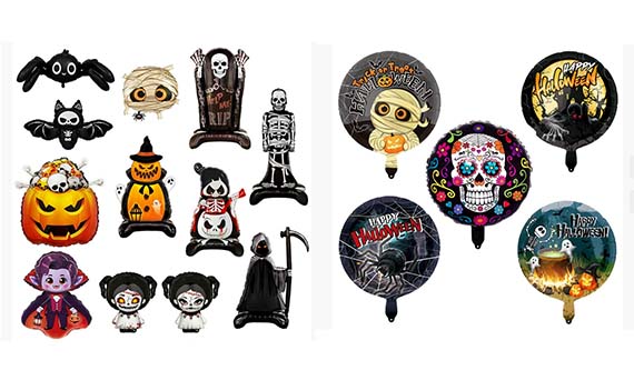 न्यूशाइन में विभिन्न प्रकार की हेलोवीन सजावट हैं