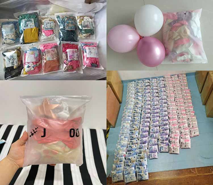 Christmas balloon arch set packaging