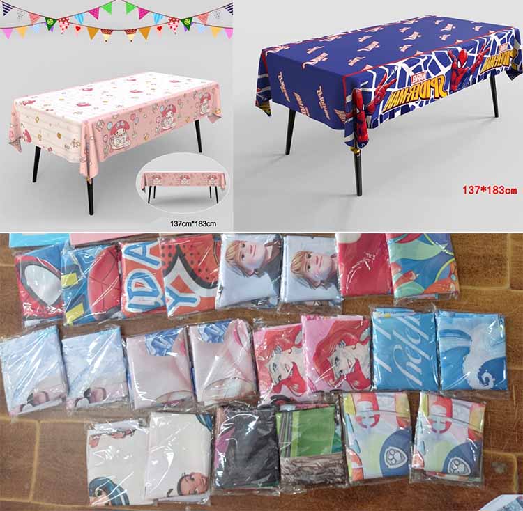 disposable PE tablecloth size
