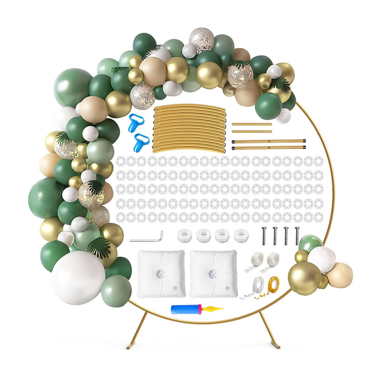 धातु गोल गुब्बारा आर्क किट