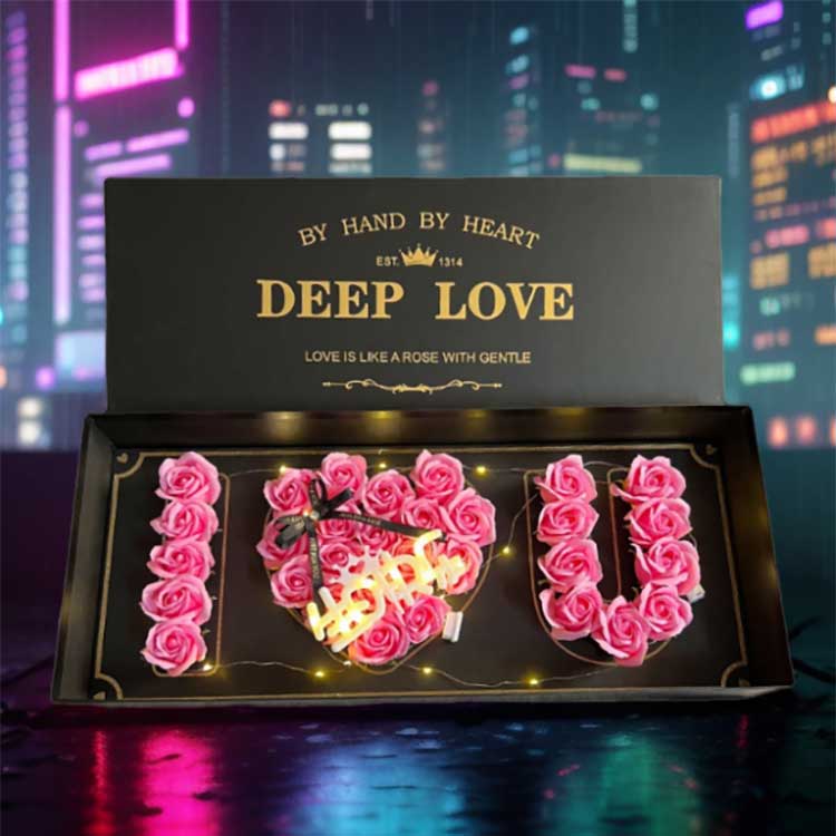 गुलाब उपहार बक्से