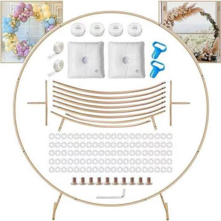 गोल धातु ब्रैकेट गुब्बारा आर्क