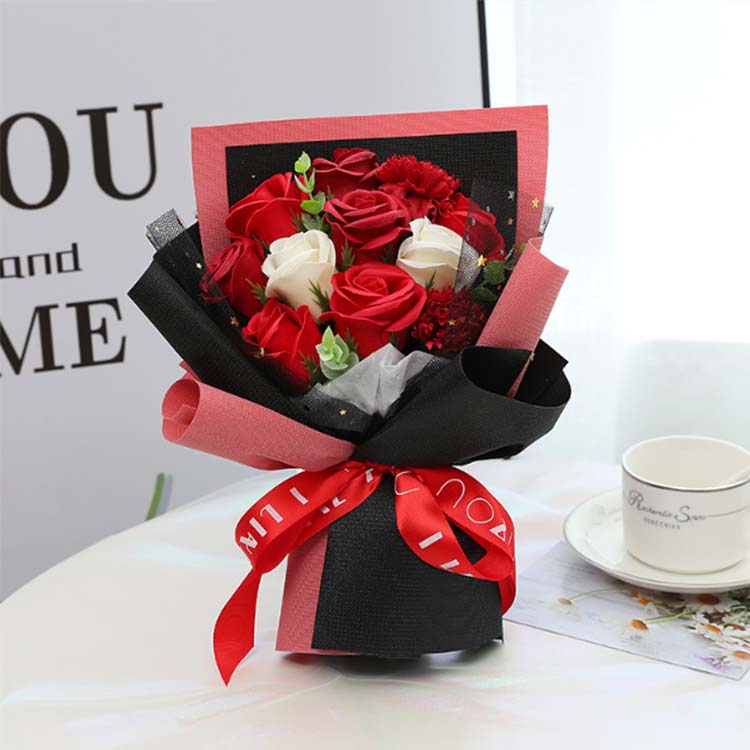 साबुन के फूल का गुलदस्ता