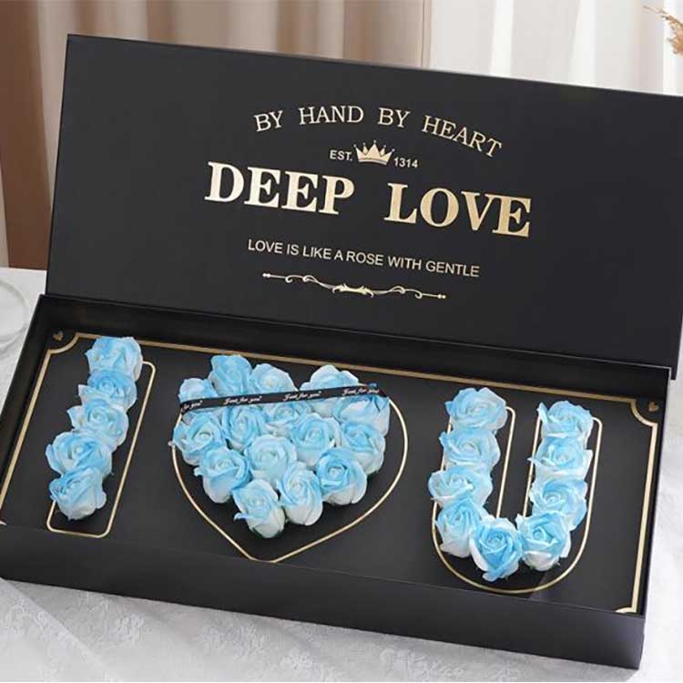 साबुन गुलाब सिर फूल बॉक्स
